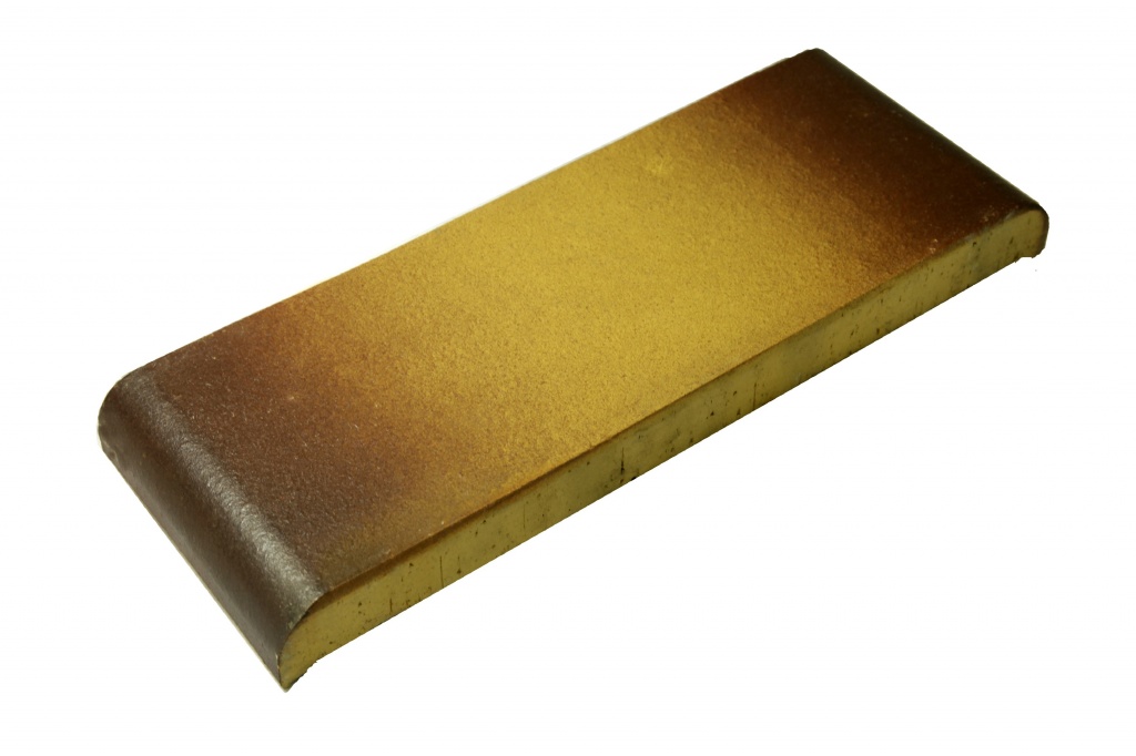 Парапетная плитка КР20 (190х110х25) желтый ангоб тушевой