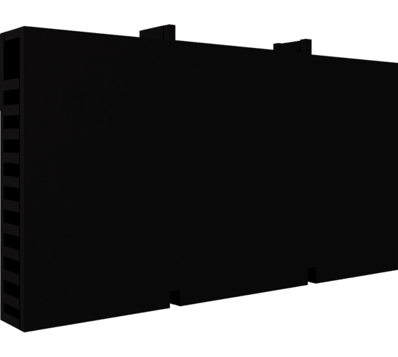 Вентиляционная коробочка (черный) (160 шт/кор), Termoclip