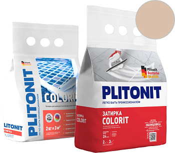 Затирка для швов PLITONIT Colorit (бежевая) -2